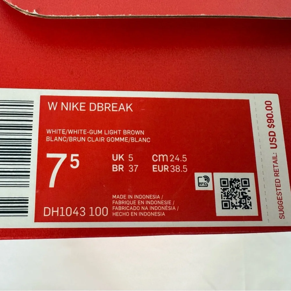 Nike Daybreak White Gum‎ Women’s Size 7.5